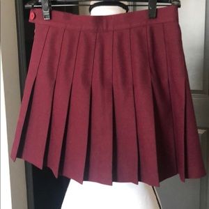 American Apparel Skirts - American Apparel merlot pleated skirt S American Apparel Skirts - American Apparel merlot pleated skirt S